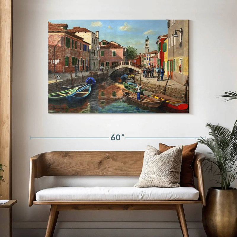 Canal Nicci Burano Venise, H 32 po x l 48 po