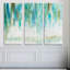 Paysage délavé, ensemble de 3 reproductions d’art sur toiles-2044393012