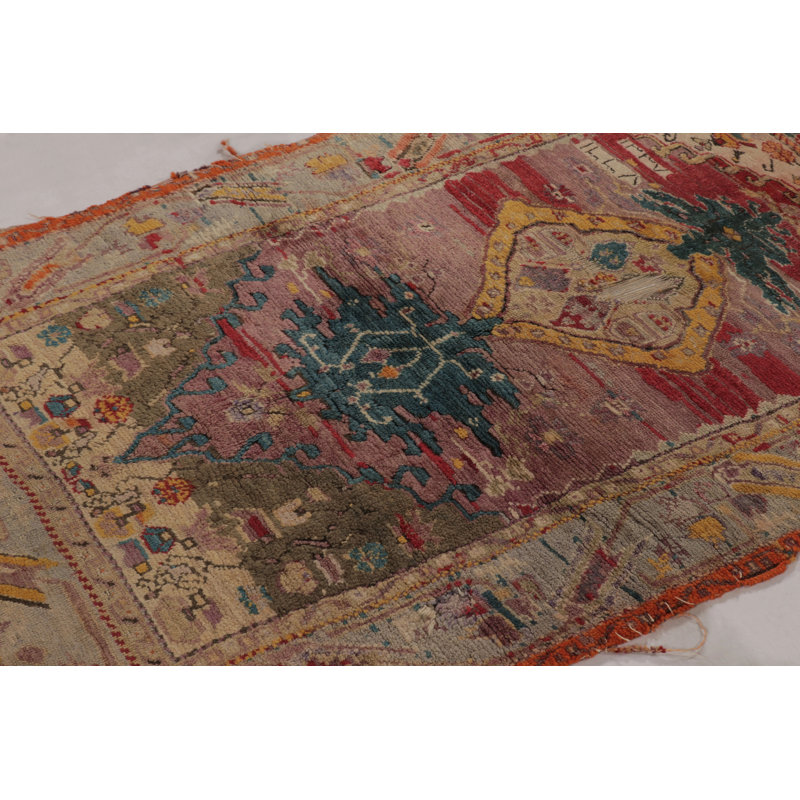 Antique One-of-a-Kind 3'3X4'9 Hand Knotted Area Rug