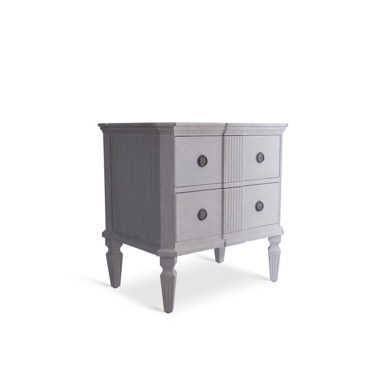 Commode d'appoint côtelée