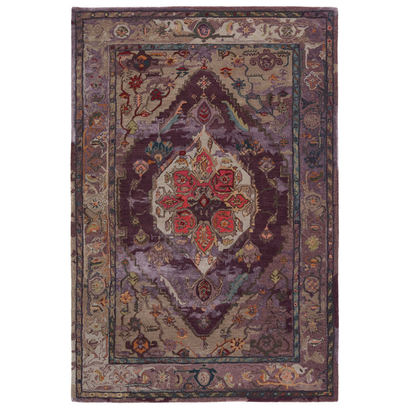 Tapis mauve / gris Halterman, Rectangle 9 pi x 12 pi