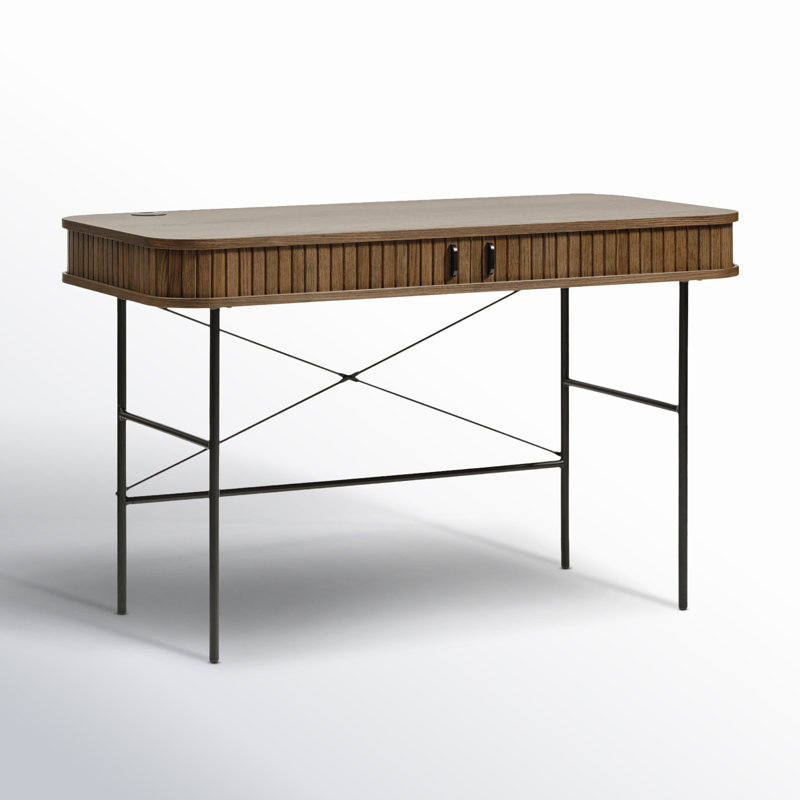 Iris Writing Desk, Smoked Oak