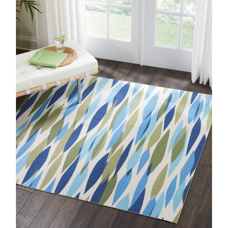 Square Arlinna Abstract Indoor / Outdoor Area Rug, Square 160cm
