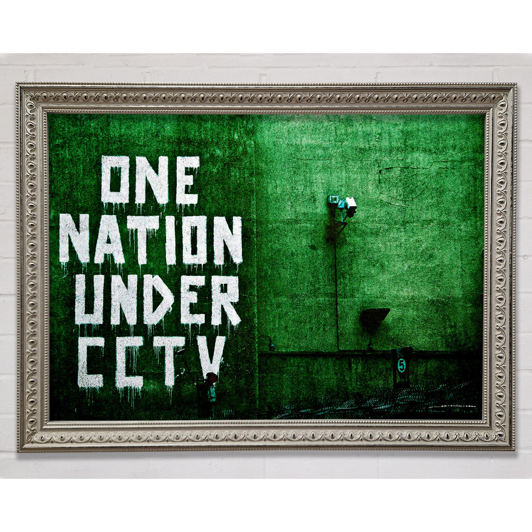 One Nation Under Cctv Green - Drucken