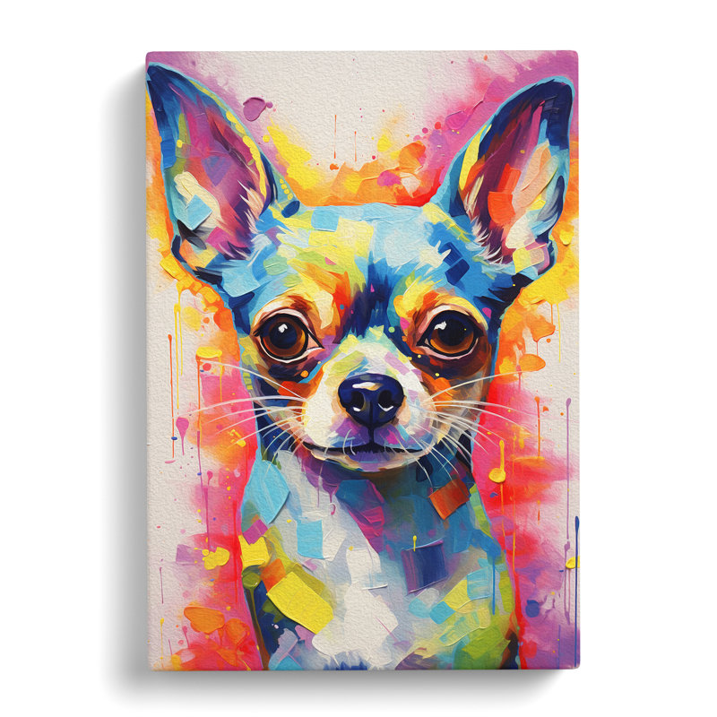 Chihuahua Abstract No.2 - No Frame Print, 76cm H x 50cm W x 3cm D