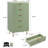 5-Drawer Storage Dresser, Modern Wood Chest with Deep Drawers and Wide Top for Living Room, Hallway, Nursery, White-1607879932