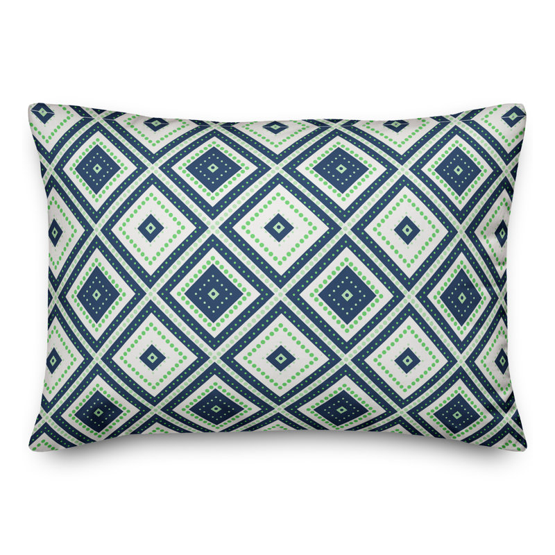 Summer Fun Geometric Reversible Throw Pillow