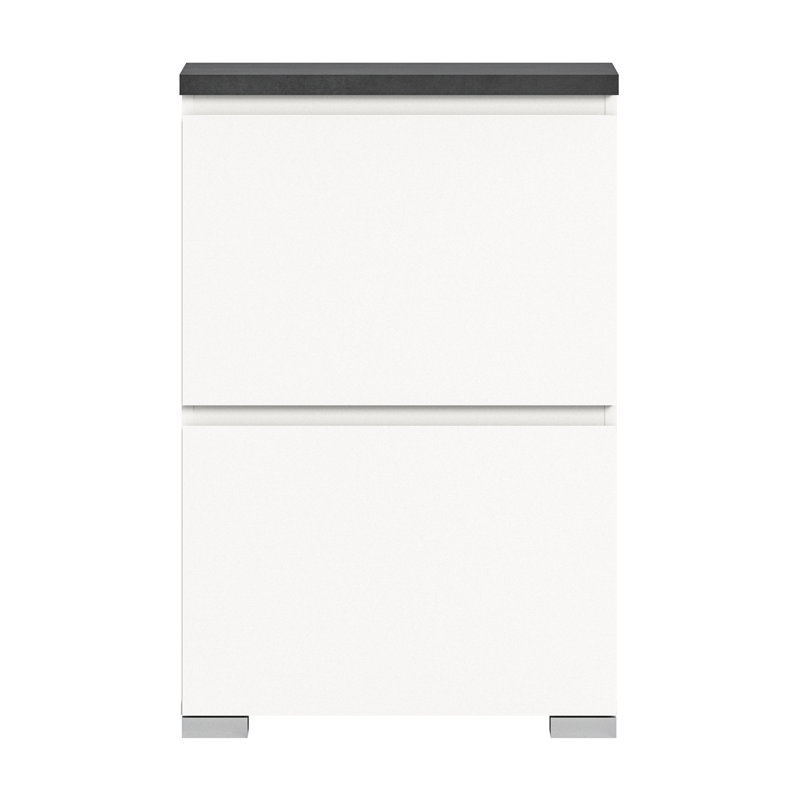 Shoelove Shoe Cabinet, Black/White