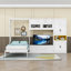 Lit escamotable simple en bois 2 tiroirs avec meuble télé, tablettes et armoire-213305017
