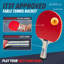 JOOLA Cobra Table Tennis Racket with Flared Handle - ITTF Approved Ping Pong Paddle for Recreational Play