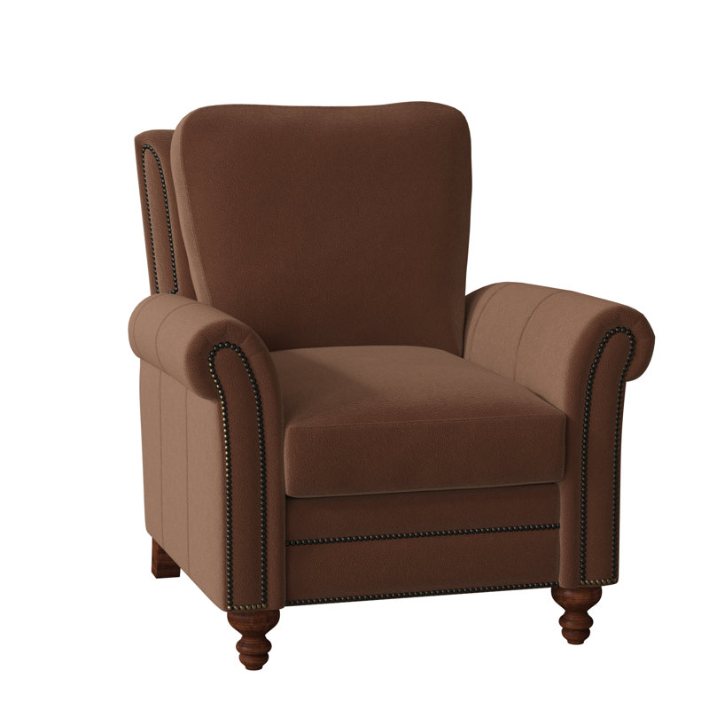 Richardson Recliner, Aline Fumo Genuine Leather, New Classiques, French Natural