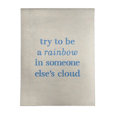 Quotes Chenille Indoor Rug