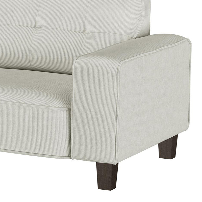Ensemble de canapés rembourrés 2 pièces Greige, Beige