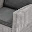 Two Tone Grey Rattan Dark Grey Cushions 5 Pcs Sofa Garden Furniture-413835657