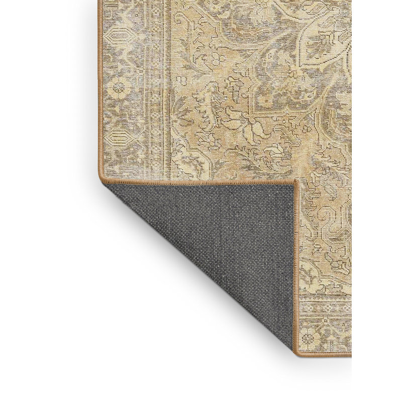 Brun oriental/beige/Tapis décoratif gris, Rectangle 8 pi x 10 pi