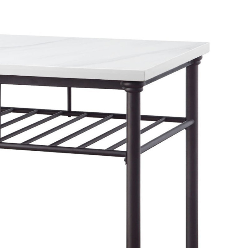 Ksandra Marble Top Kitchen Island