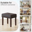 Tabouret de repose-pieds rectangulaire en cuir Nakendra-582534234-570125352