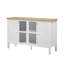 Meuble télé moderne moderne en MDF avec rangement, design rétro élégant pour le salon
