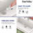 DeerValley 36" L Single Bowl Drop-in Workstation Kitchen Sink Fireclay with Roll-up Dish Drying Rack and Cutting Board