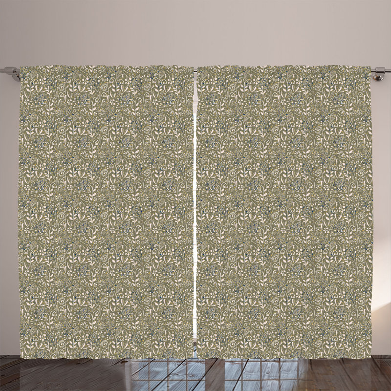 Semi Sheer Curtain Pair