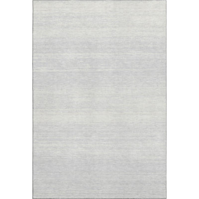 Premium Machine Washable Prisco Silver Rug