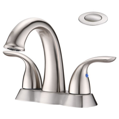Centerset Bathroom Faucet with Drain Assembly