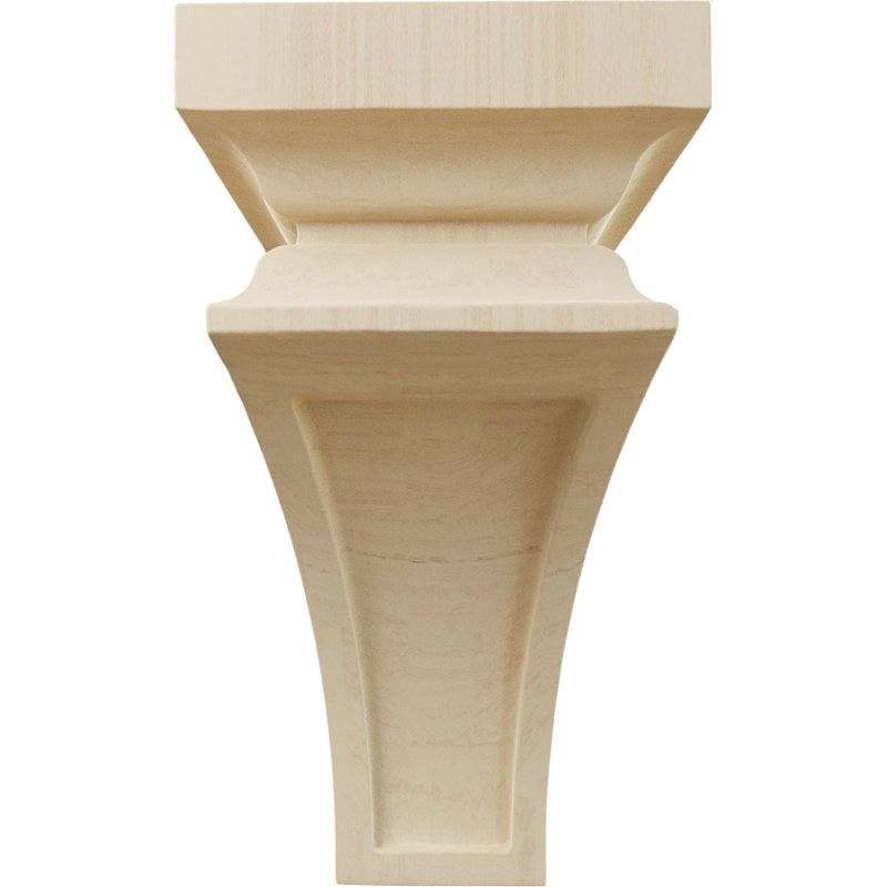 Support en bois / corbeau H 8 po x l 4 po x P 4,75 po, Hévéa