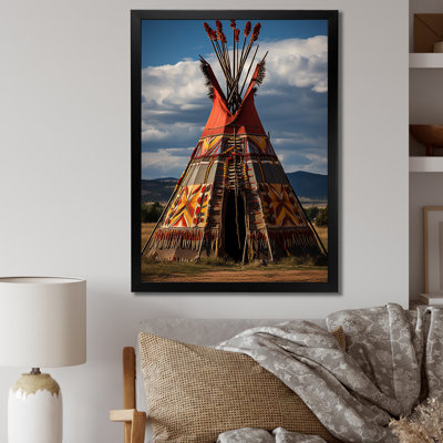 Tipi amérindien harmonie des prairies - Imprimé
