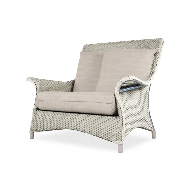 Mandalay Outdoor Lounge Chair, Loveboat Mint, Linen