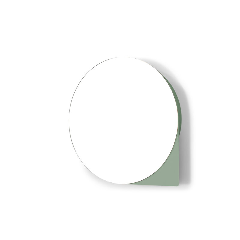 Spinder X BUDDE Steel Mirror, Green, 35 cm H x 35 cm W