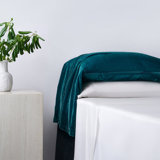 Stella Faux Silk Velvet Classic Chic Modern Rustic Ruffled 2 Piece Waterfall Pillowcase Set