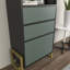 Nibley 136.8cm H x 60cm W Iron Standard Bookcase-1916463271