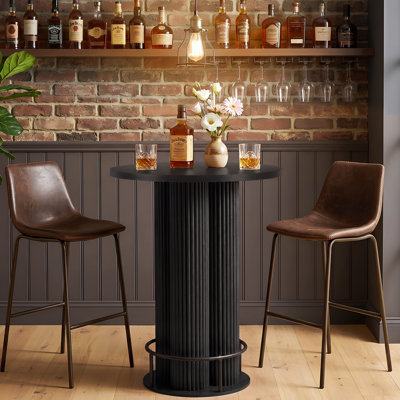 39.37"H Counter Height Round Bar Table