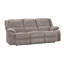 Canapé inclinable manuel Cem, capitonné, chenille gris moka 88 po