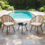 Ensemble de mobilier d'extérieur 3 pièces Modern