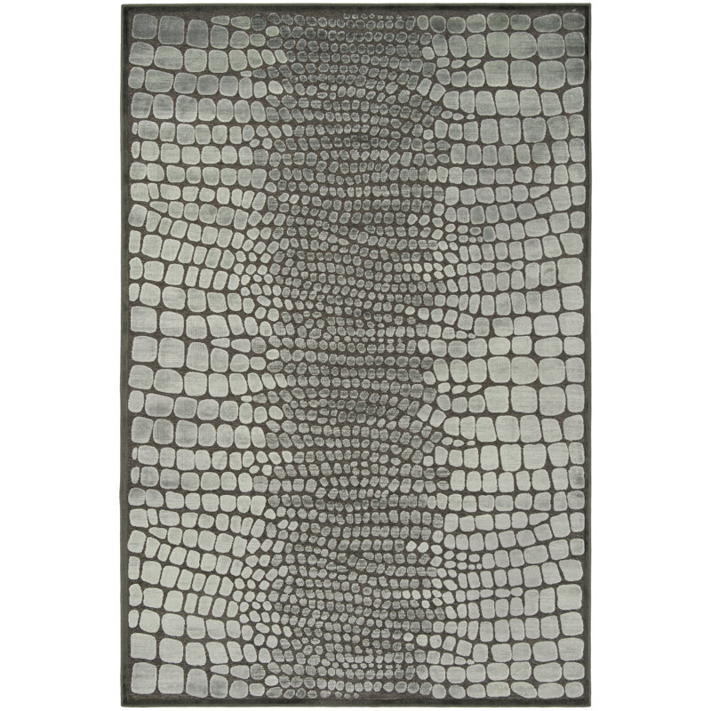 Jamon Viscose Abstract Rug, Rectangle 8' x 10'