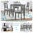 5-Piece Wooden Dining Table Set