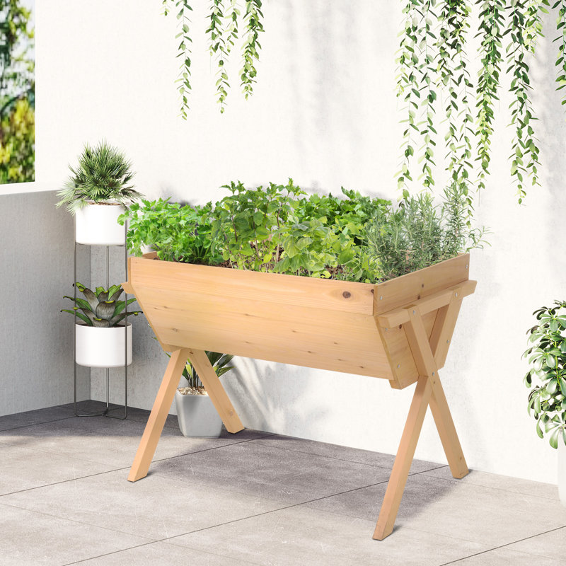 Wood Raised Garden Bed