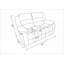 Causeuse | Structure transitionnelle en microfibre 2 places, support lombaire, base en acier inoxydable | Beige | Salon