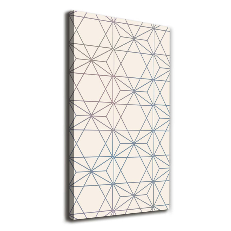 Arnoult Geometric Background - Wrapped Canvas Print