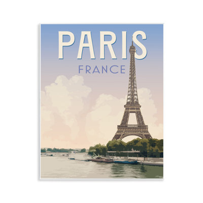 Plaque murale Paris Tower Landmark, design par Victoria Barnes