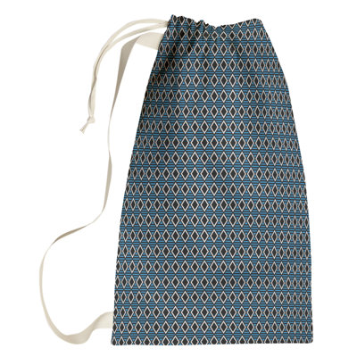 Sac à linge à motif géométrique