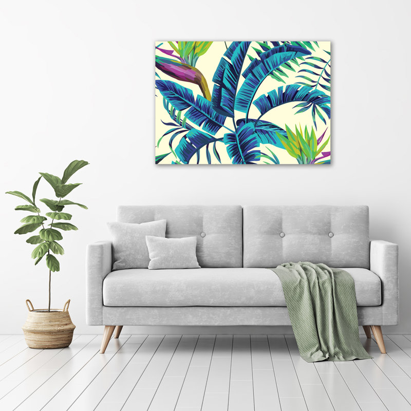 Tropical Leaves - Wrapped Canvas Print