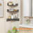 Corner Floating Shelves Set Of 3, Rustic Wood 3-Tier Wall Organizer