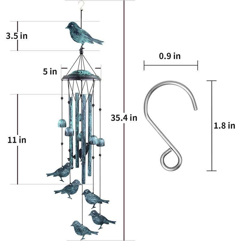Carillon extérieur pour oiseaux