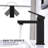 Single Hole Bathroom Sink Faucet with Pop-Up Drain & Supply Lines-124657538