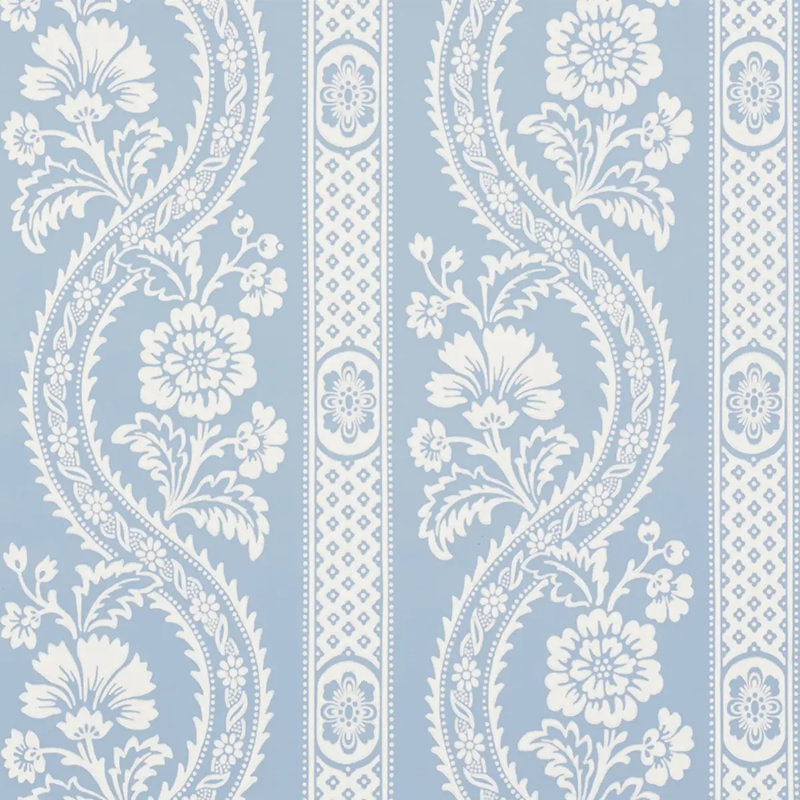 Papier peint Versailles, Bleu