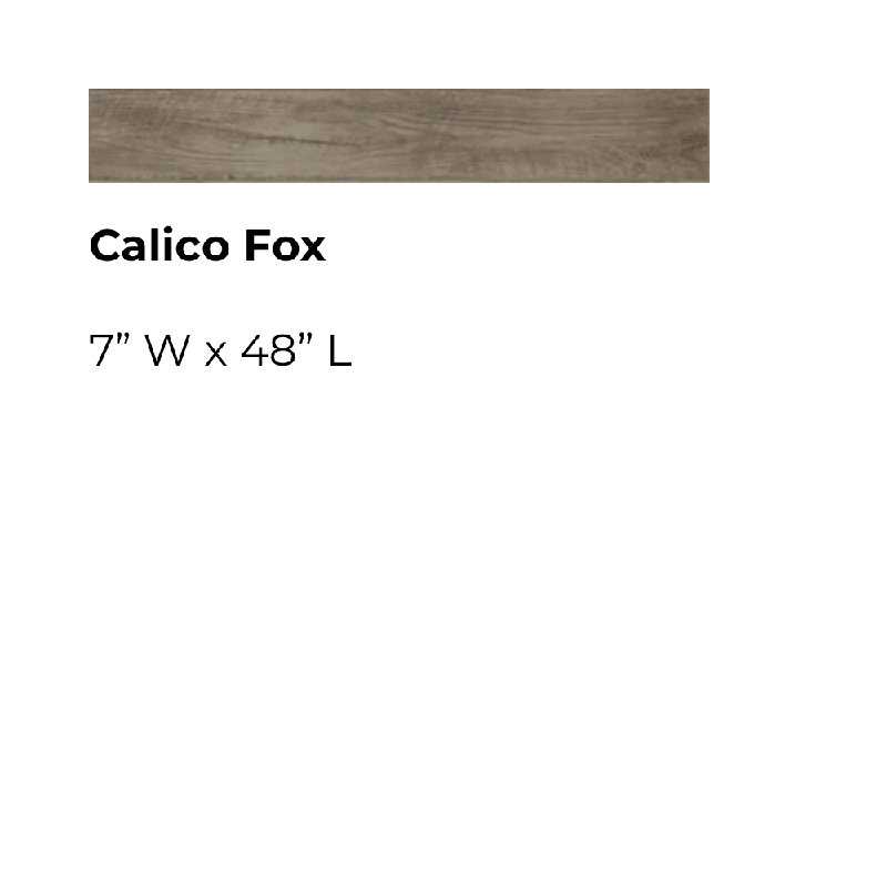 ADURA®Flex with Microban® Calico 7.25" x 48" x 2.5mm Oak Luxury Vinyl Plank, Fox
