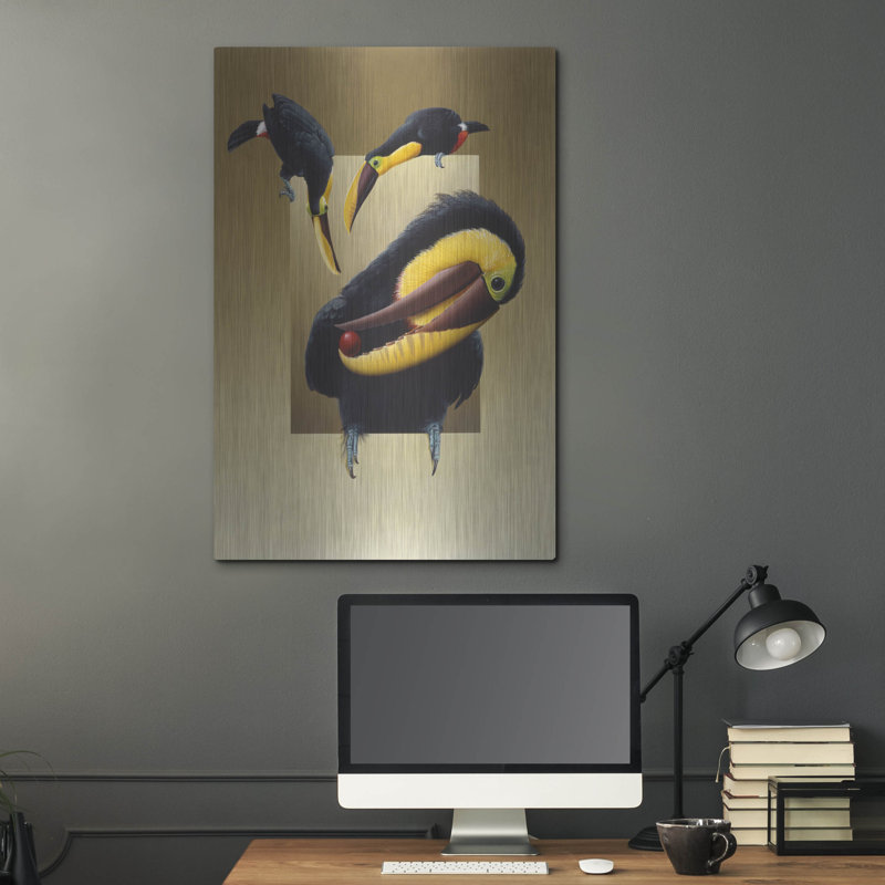 Luxe Toucans «Chestnut-Mandibled Toucans» par Har, H 36 po x l 24 po