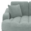 Très grande chaise longue d'intérieur moderne de 55 po, canapé-lit rembourré avec siège capitonné et coussins amovibles-510817383
